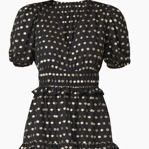 NWT Elia Metallic Jacquard Minidress